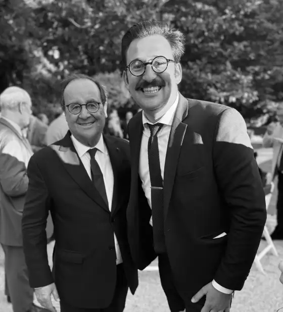 Tom Coss avec François Hollande